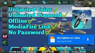 Sky Fighters v2.1 Mod Unlimited Coins and Unlimited Diamond - MediaFire Link No Password screenshot 2
