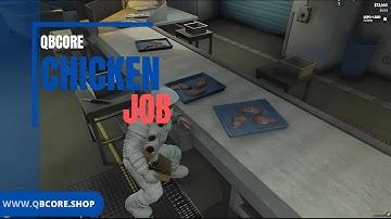 QBCore Chicken Job with unique experience with FiveM Servers