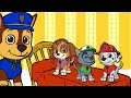  five little dogs  with paw patrol  nursery rhymes  cartoons for kids