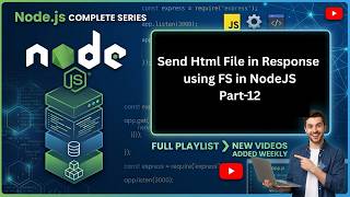 Send HTML File in Response Using FS Module in Node.js (2026) | Part 12