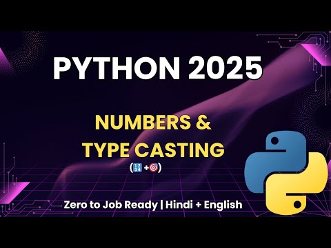 Python  _Numbers, Type Casting & Math Operations | Zero to Job Ready #python #youtube #ai #tech