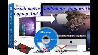 how to install macos Catalina on windows 10 dual boot 2020.part 1.