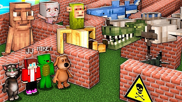 Mikey and JJ - SURVIVAL in MAZE of 1000 SECRET BRAINROTS