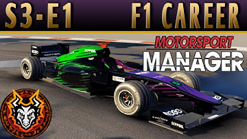Motorsport Manager F1 Career S3E1 - NEW SEASON BUILDING OUR CAR & TEAM!
