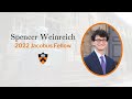 Spencer Weinreich, 2022 Jacobus Fellow