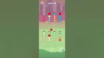Ball Sort Puzzle Hard Level 18 gameplay (iOS Android)