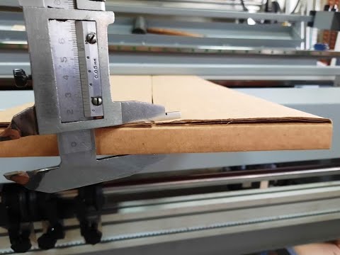 Fefco 0401 – Packing Wallet. Making a box for a 12 mm thick plate.