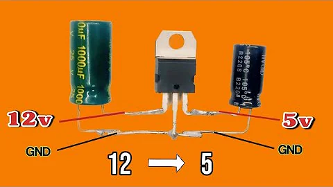 7805 Voltage Regulator Circuit | 12v To 5v Stepdown Converter