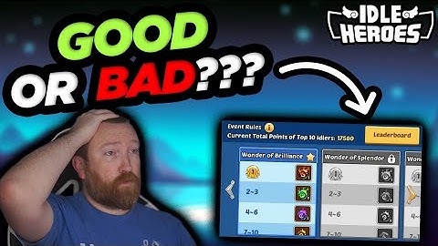 Idle Heroes - Cross Platform Leaderboard??? Good & Bad for Soul-Awakening Session
