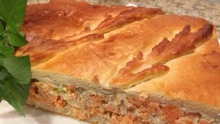 Рыбный пирог с сёмгой " Царский". Рыбный пирог с сёмгой " Царский".
