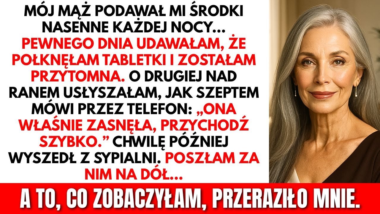 Mój mąż odurzał mnie każdej nocy. Pewnego dnia udawałam, że połykam lek… i to, co zobaczyłam, było…