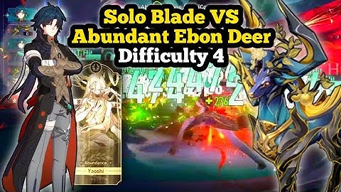Solo Blade VS Abundant Ebon Deer, Simulated Universe World 7 Diff 4 | Honkai: Star Rail Indonesia