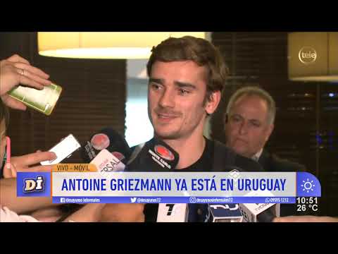 Antoine Griezmann ya aterrizó en Uruguay: "Me voy a quedar tres días"