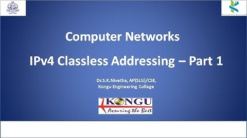IPv4 Classless Addressing | Part-1 | In English | Computer Networks | CS Lectures by SKN