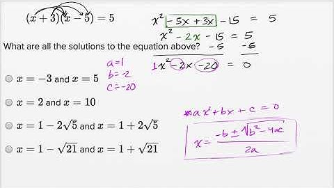 Solving quadratic equations | Harder example | Math | SAT | Khan Academy
