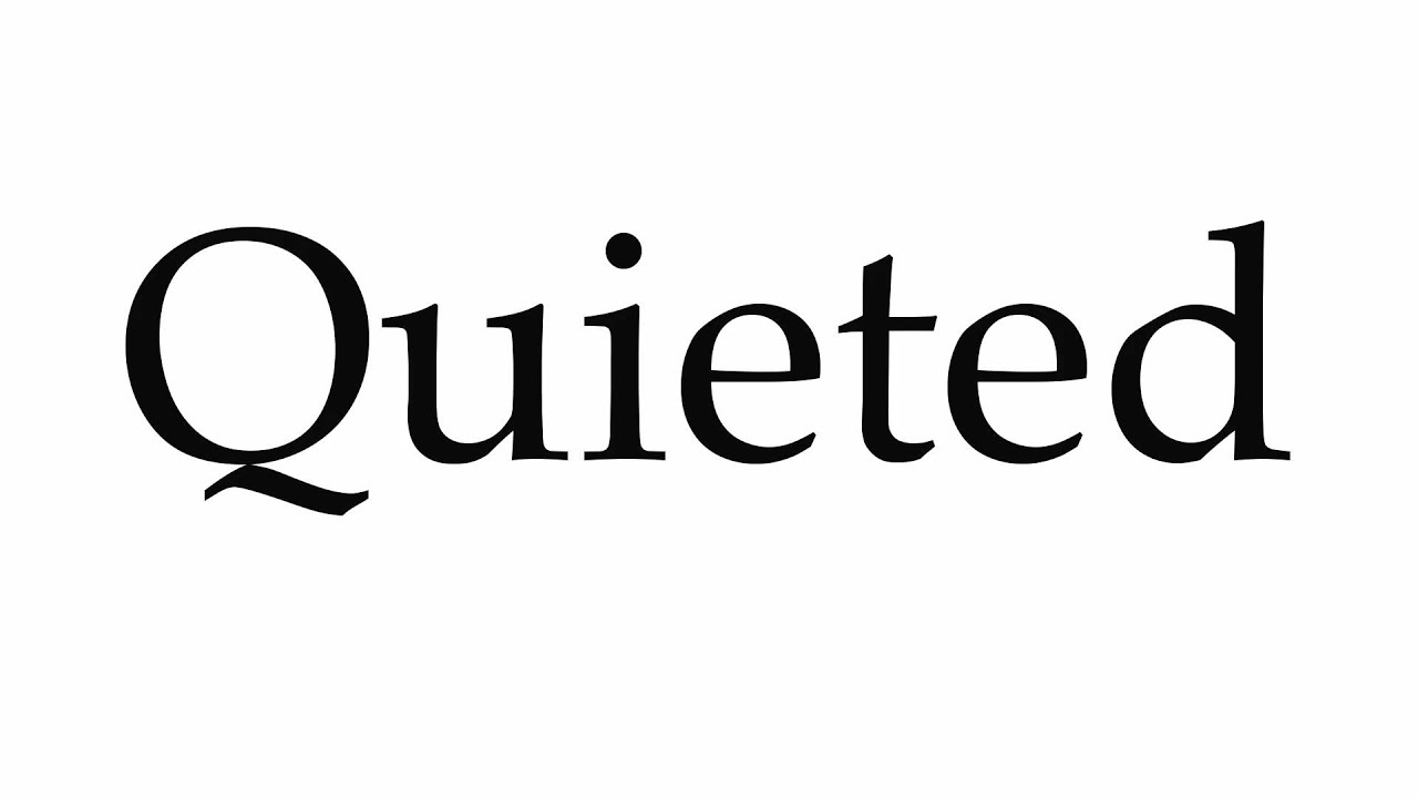 quiet definition