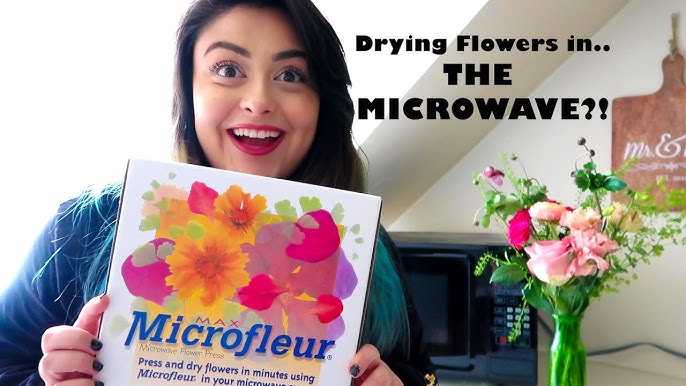How to Press Flowers Using a Microwave Flower Press - Run To Radiance