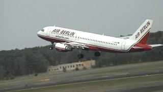 Air Berlin Airbus A320 Takes Off From Berlin-Tegel