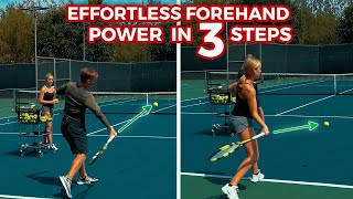 The #1 Secret To Effortless POWER + A Footwork Pattern To Gain Topspin and Remove Tension!
