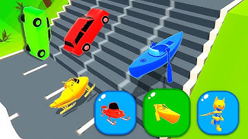 SHAPE SHIFTING🏃‍♂️🚗🚲🚦All Levels Gameplay Walkthrough Android,ios max W2JHU