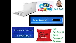 How To Remove Bios Password In HP Pavilion 15 Easy Way