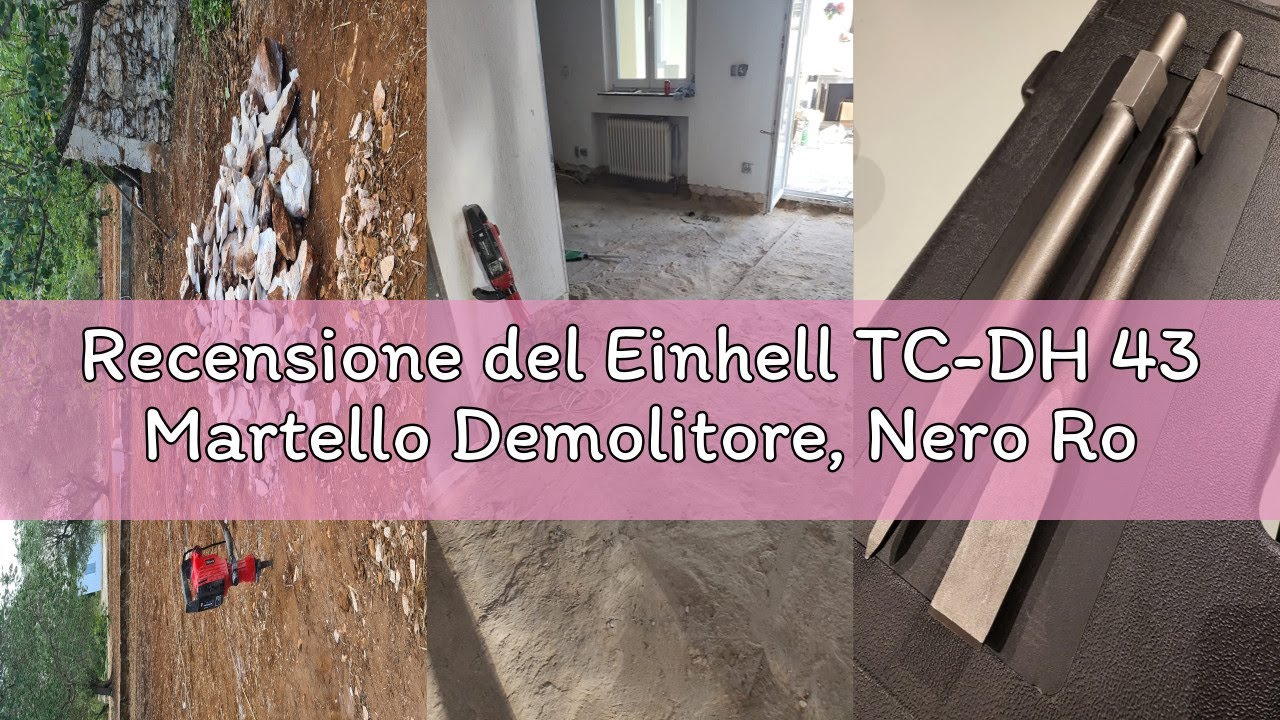 Recensione del Einhell TC-DH 43 Martello Demolitore, Nero Rosso