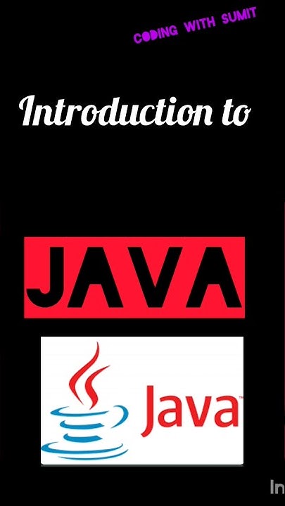 Introduction to Java for beginners #java #begginers - YouTube