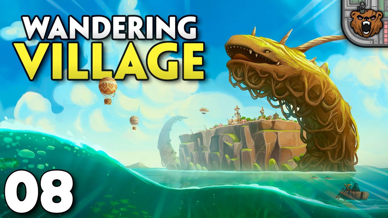 Progresso com os náufragos! | Wandering Village #08 | 4K PT-BR