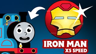 Thomas As Iron Man But Different Speeds