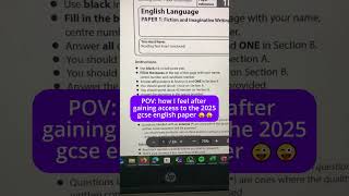 GCSE ENGLISH 2025 PAPER LEAK?!