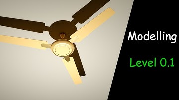 Simple ceiling fan in blender 3.0