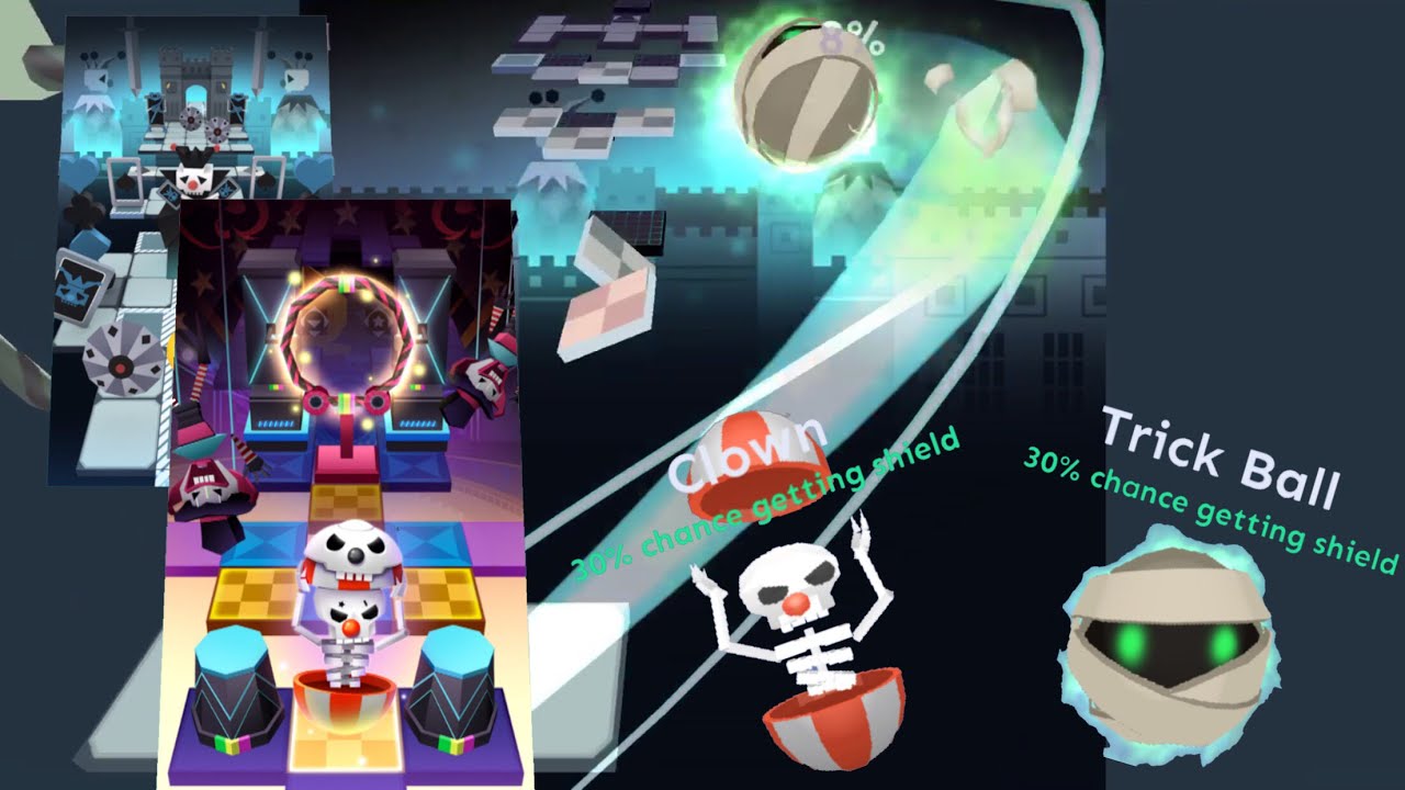 Rolling Sky Bonus Level 15 Clown Park Swap w/Joker YouTube