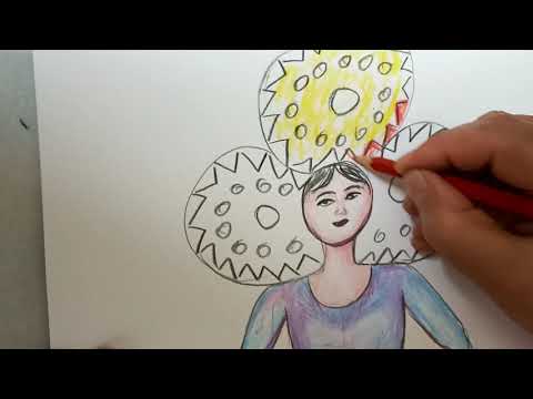 رسم العروسة من رموز الفن الشعبى 