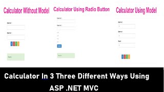 3 Ways to Create Simple Calculator Using ASP.NET MVC (Lecture 8 Part A)