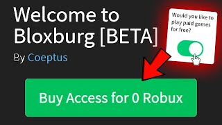 How to play Bloxburg for FREE in 2022