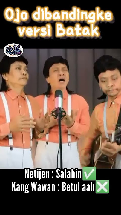 Ojo dibandingke Versi Batak, mantap Kang Wawan Trio Cicak🤠
