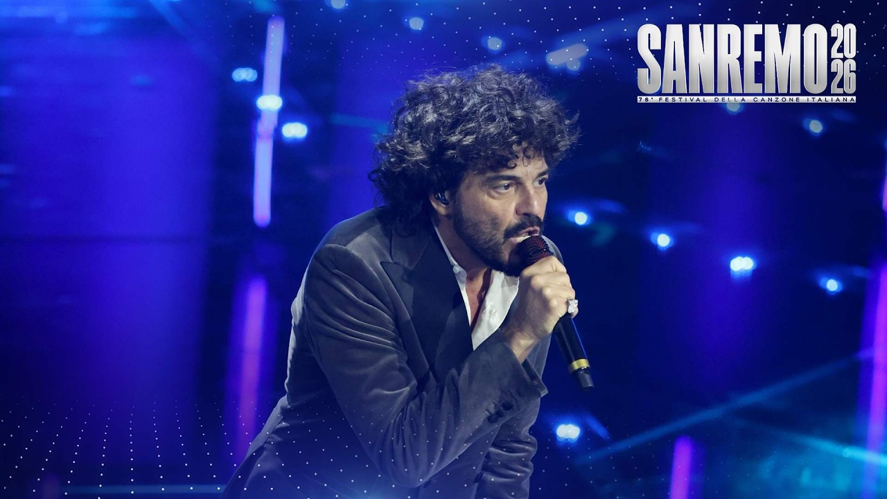 Sanremo 2026 - Francesco Renga canta Il meglio di me