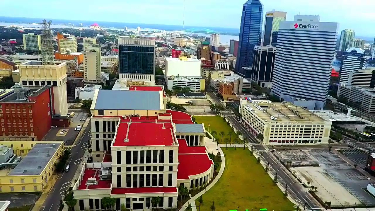 Drone Jacksonville, FL Downtown and Courthouse YouTube