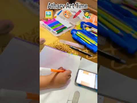 🧑‍🎨🖍️🎨🖌️ Atharv art time #youtubeshorts #kidsreels #shortvideo #youtube #kidartist