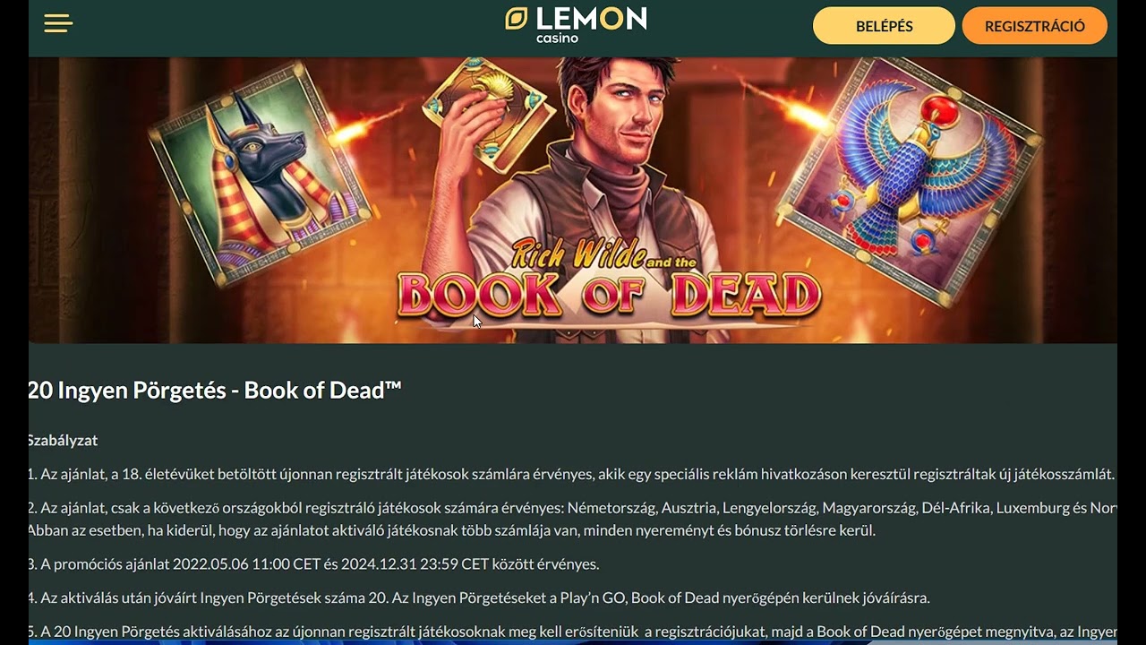 Lemon casino regisztráció
