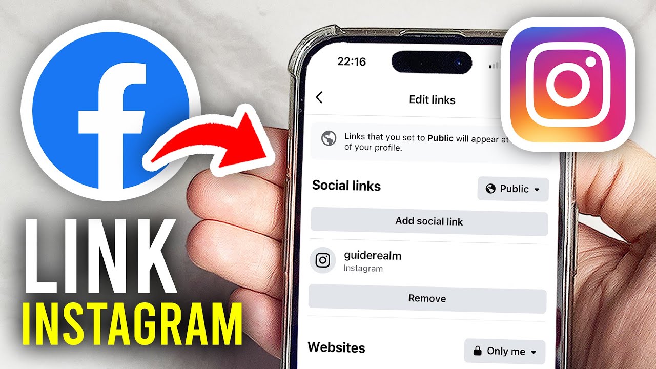 How To Add Instagram Link On Facebook - Full Guide - YouTube