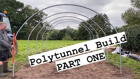 First Tunnels Polytunnel Build - Part One : Screw Anchor Foundation Tubes