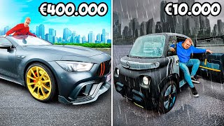 €10.000 Vs €400.000 Auto 24 Uur Overleven!