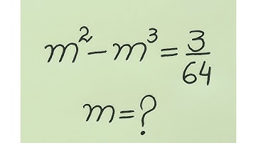 Spain l can you solve this?? l Nice Olympiad Math Equation l m=?.