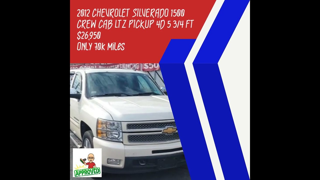2012 CHEVROLET SILVERADO 1500 CREW CAB LTZ PICKUP 4D 5 3/4 FT
$26,950
Only 70k miles
