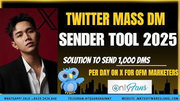 Twitter Mass DM Sender Tool 2025 | Solution to send 10,000 DMs per day on X  for OFM marketers