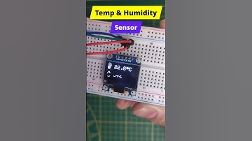 ESP32-C3 + DHT22 + OLED: Pocket Weather Monitor #shorts #esp32 #arduino #microcontrollers #sensor