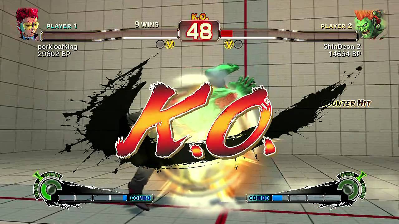 SSF4: WolfKrone aka Porkloafking [Viper] vs ShinDeon Z [Blanka] Rematched 1080p
