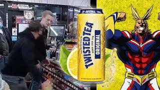 Man gets hit with Twisted Tea - MY HERO ACADEMIA Edition #shorts