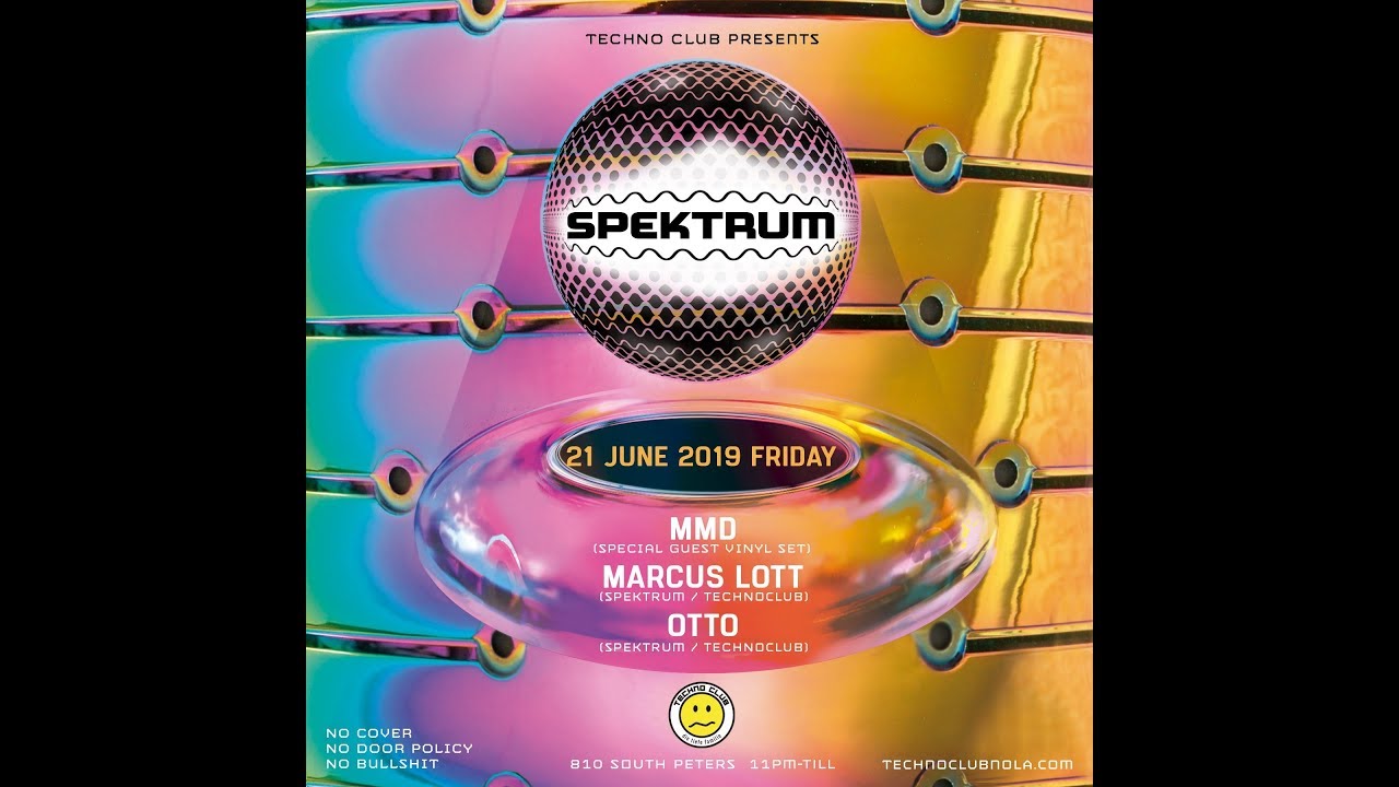 Trippy Visuals House Music Techno Recorded Live from Techno Club NOLA  dJMarcus Lott- 2019-06-18